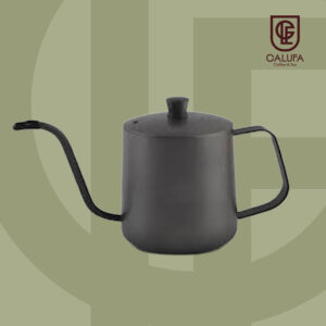 Pava Barista Crystal Rock cuello de cisne acero inoxidable negro